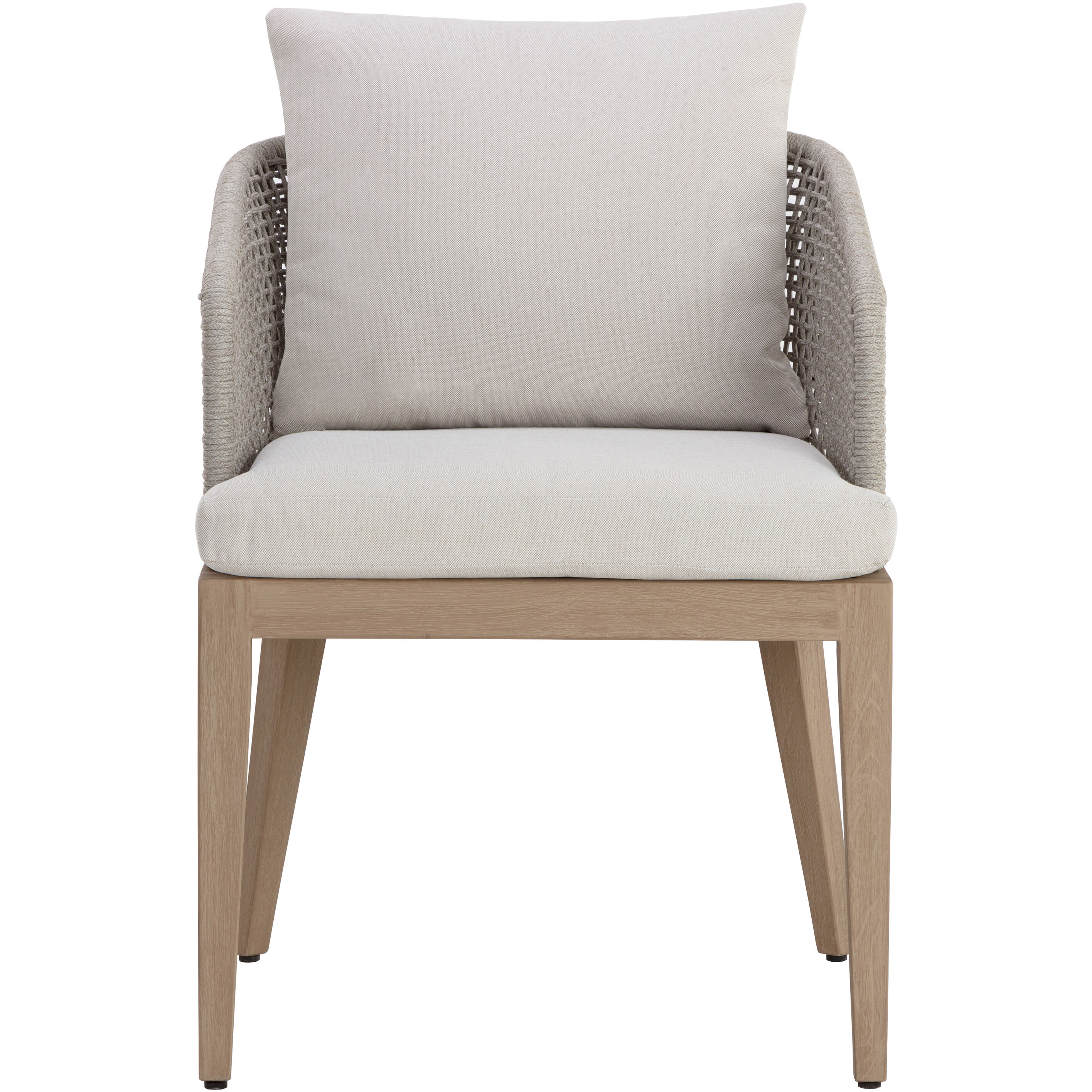 Capri Drift Brown / Palazzo Cream Outdoor Dining Armchair